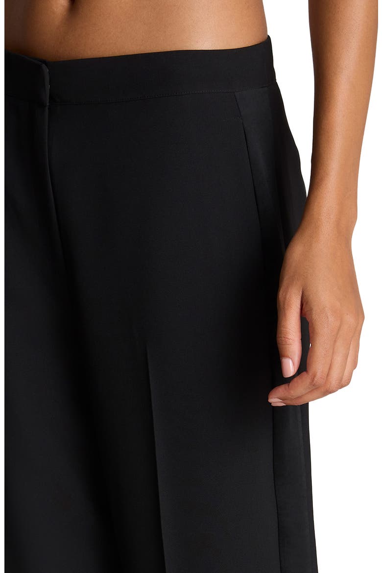 High Waist Wide Leg Pants, Alternate, color, BLACK/ BLACK