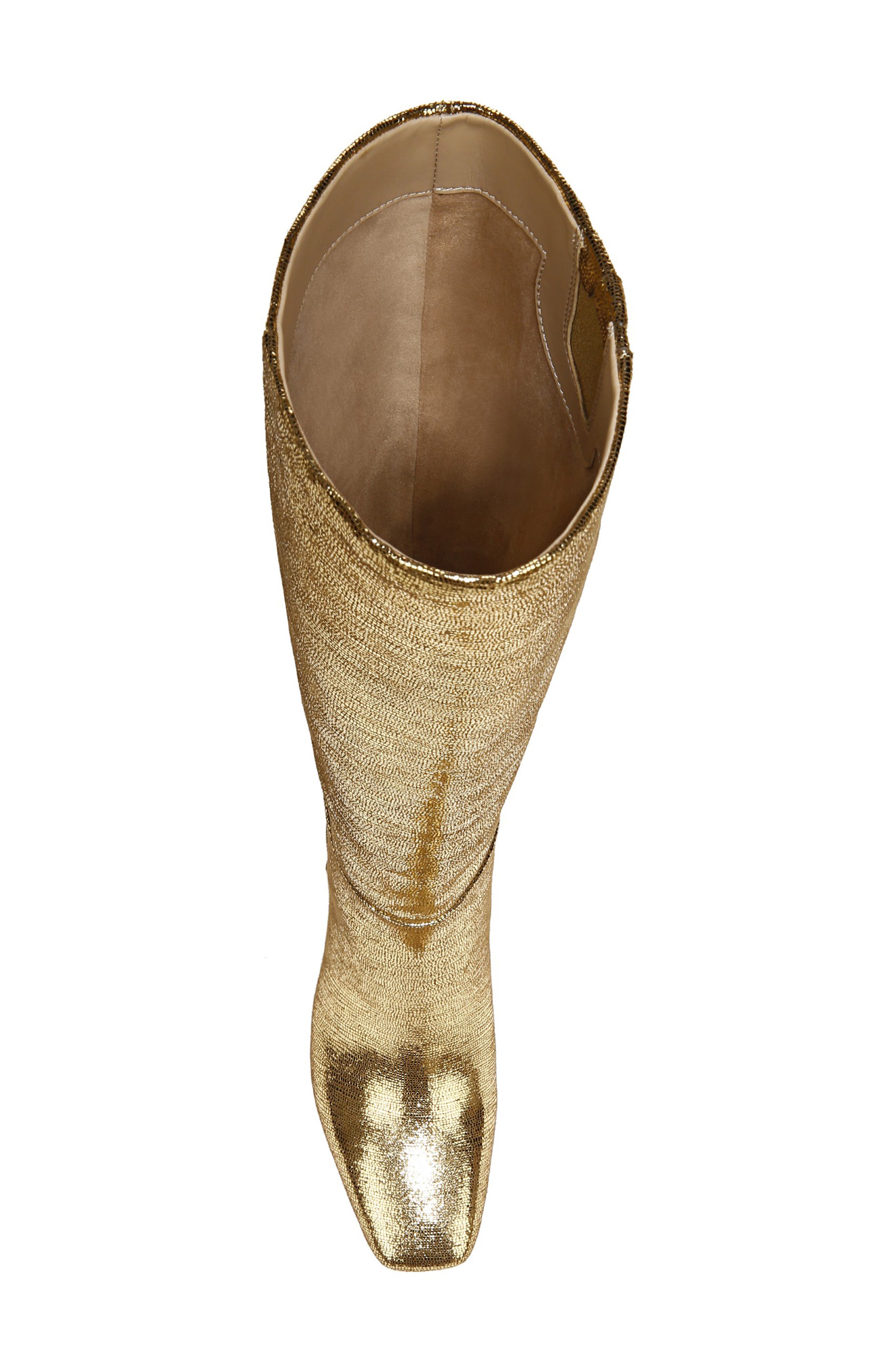 Leigh Knee High Boot, Alternate, color, GOLD DISCO