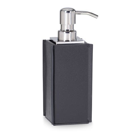 Piega Saffiano Black Pump Dispenser
