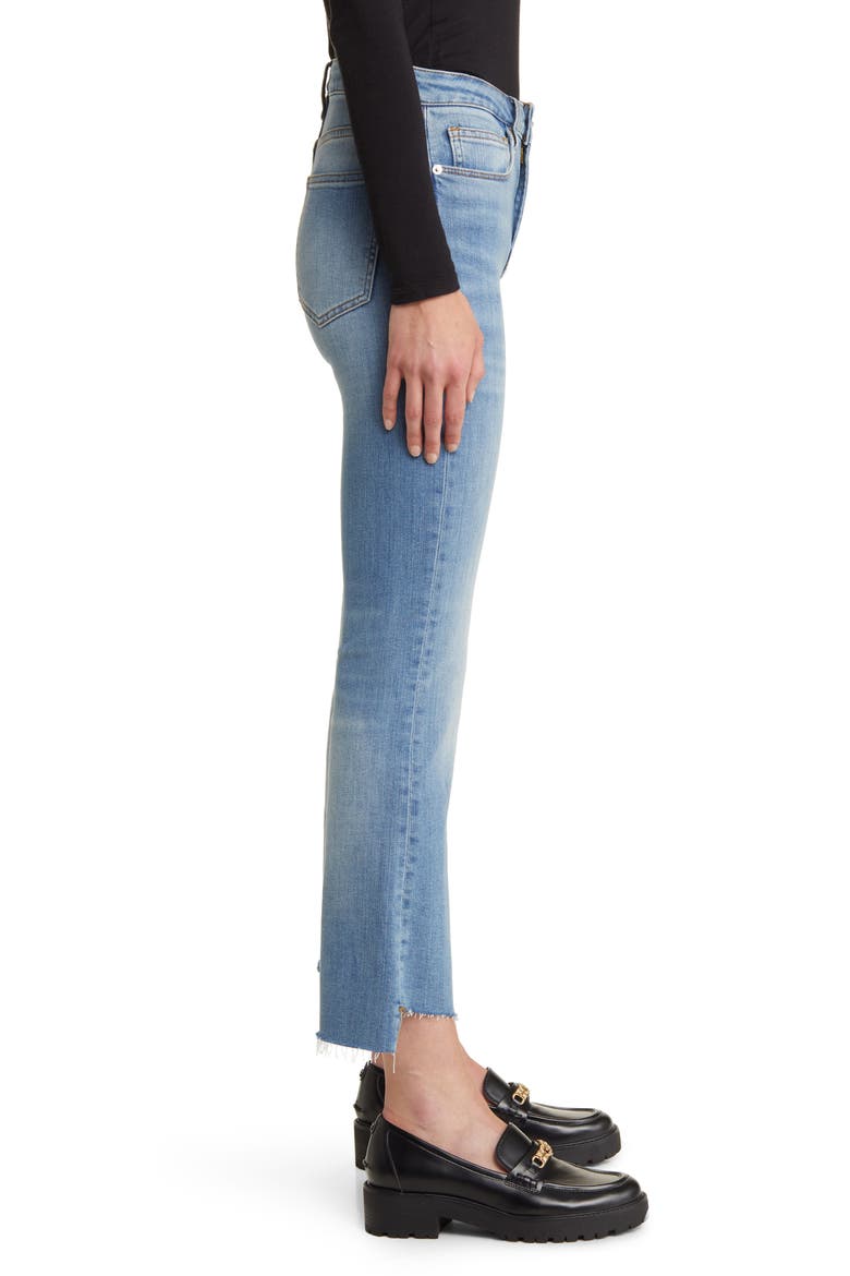Le Crop Mini Boot Raw Step Hem Jeans, Alternate, color, WAVEY