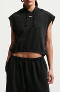 Nike Phoenix Cap Sleeve Cotton Blend Hoodie