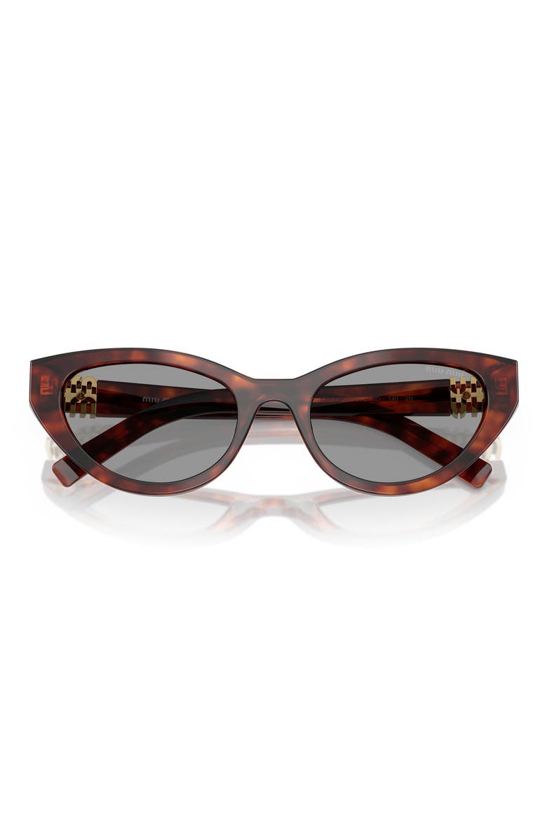 54mm Butterfly Sunglasses, Alternate, color, HAVANA MAHOGANY / GREY