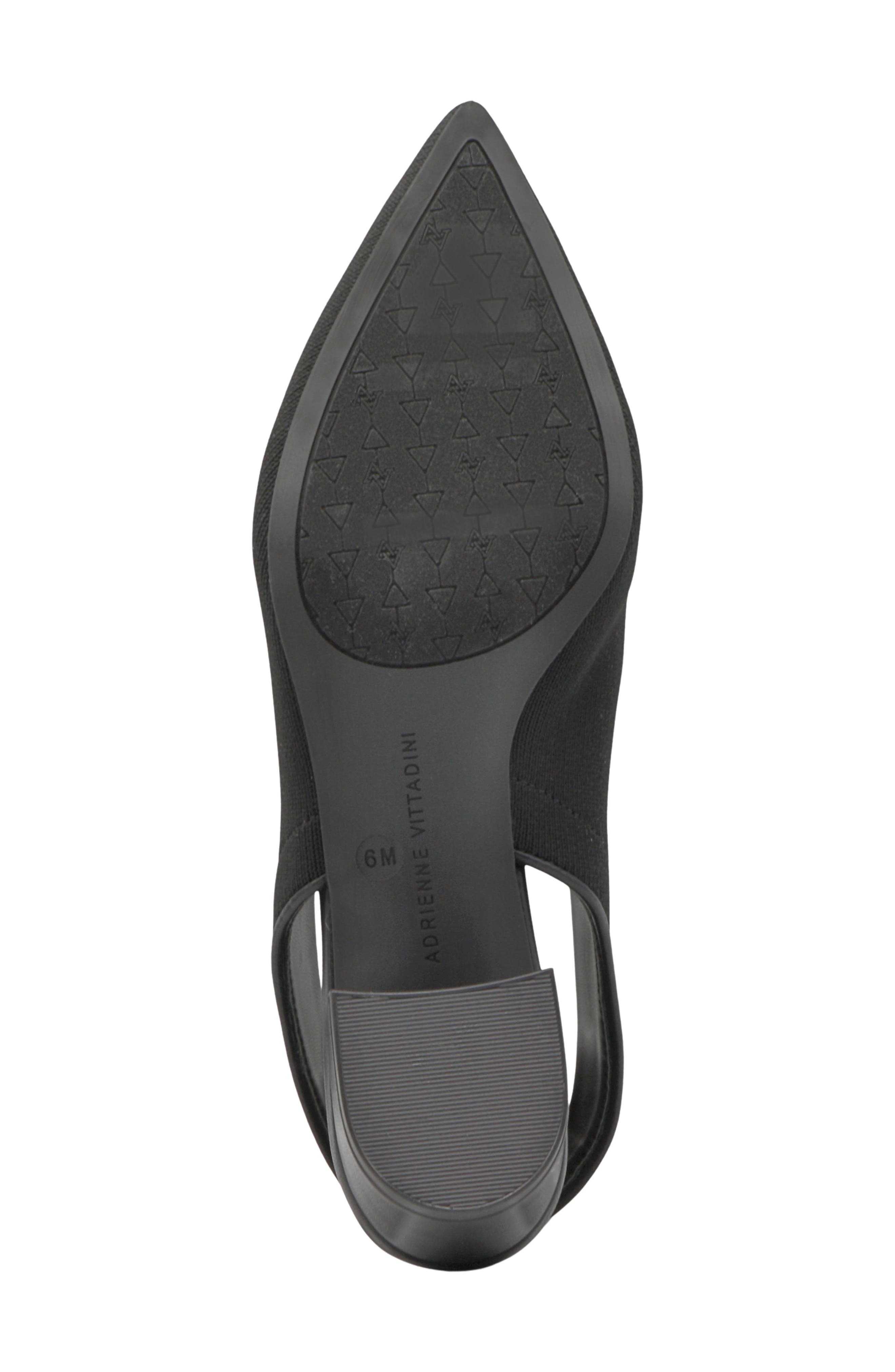 Adrienne Vittadini Goldie Slingback Pump, Alternate, color, Black Knit