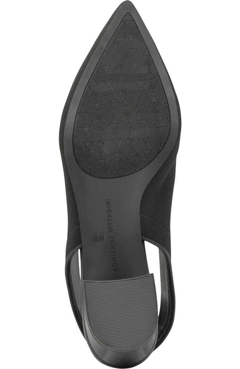 Adrienne Vittadini Goldie Slingback Pump, Alternate, color, Black Knit