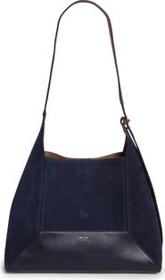 Jimmy Choo Medium Diamond Leather & Suede Hobo Bag
