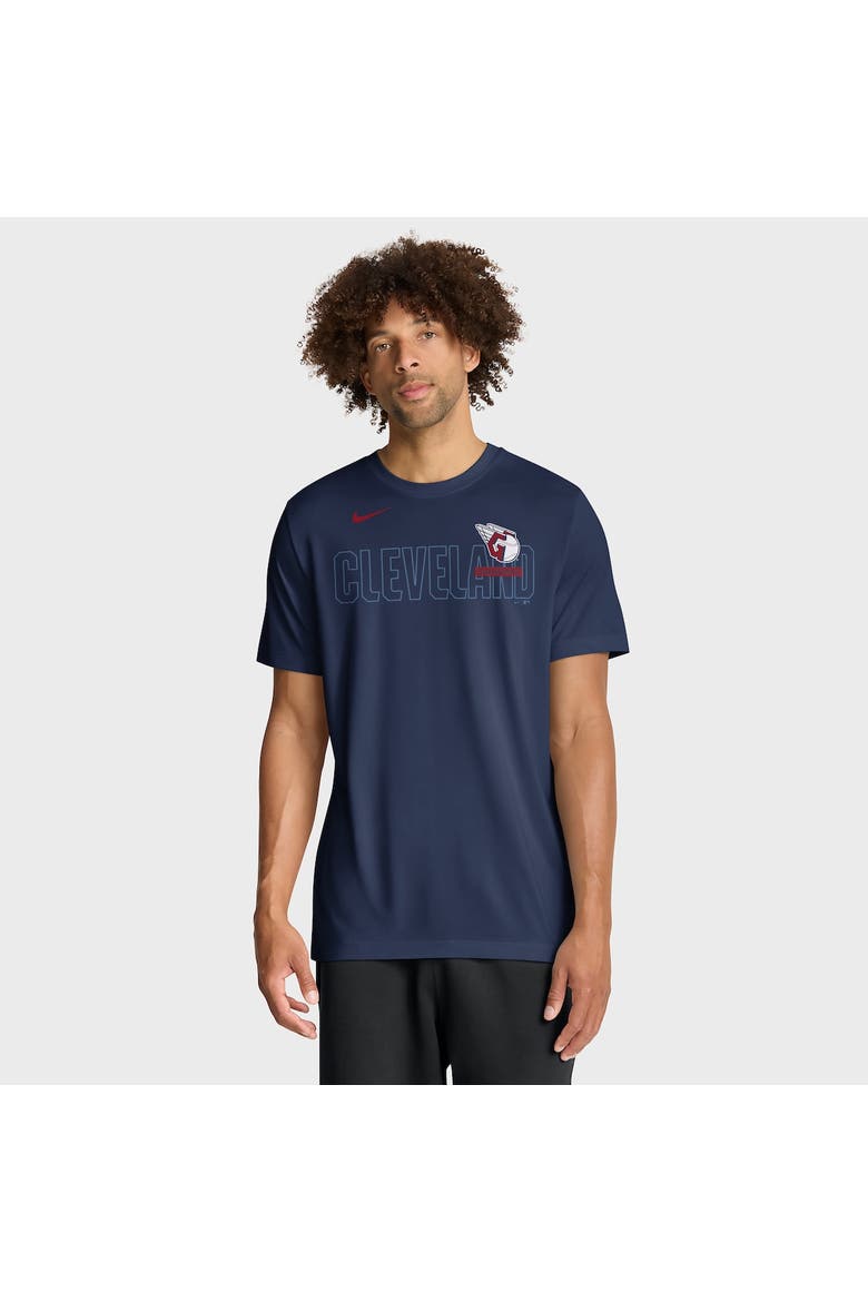 Men's Nike Navy Cleveland Guardians Knockout Team Legend Dri-FIT T-Shirt, Main, color, Navy