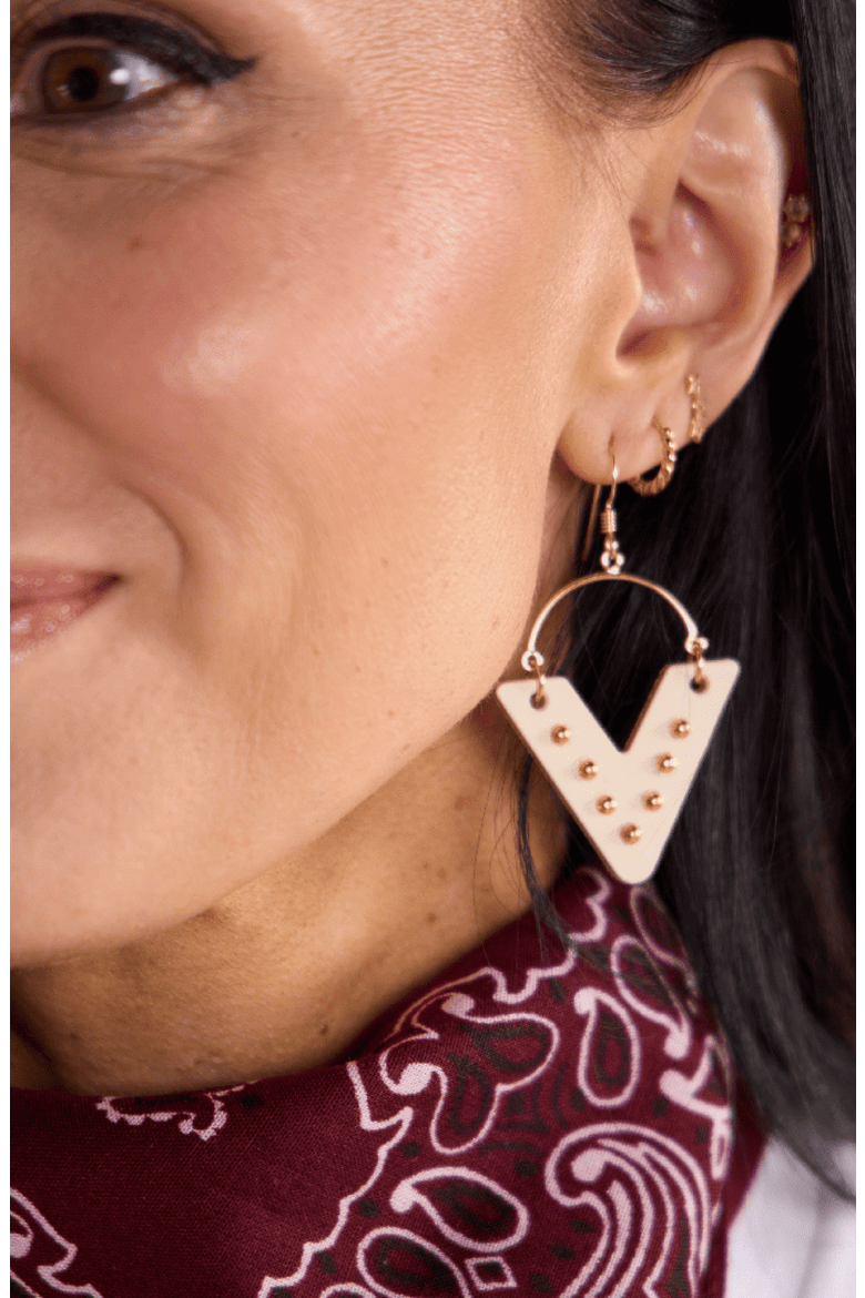 Sutton Earrings, Alternate, color, Ecru / Silver