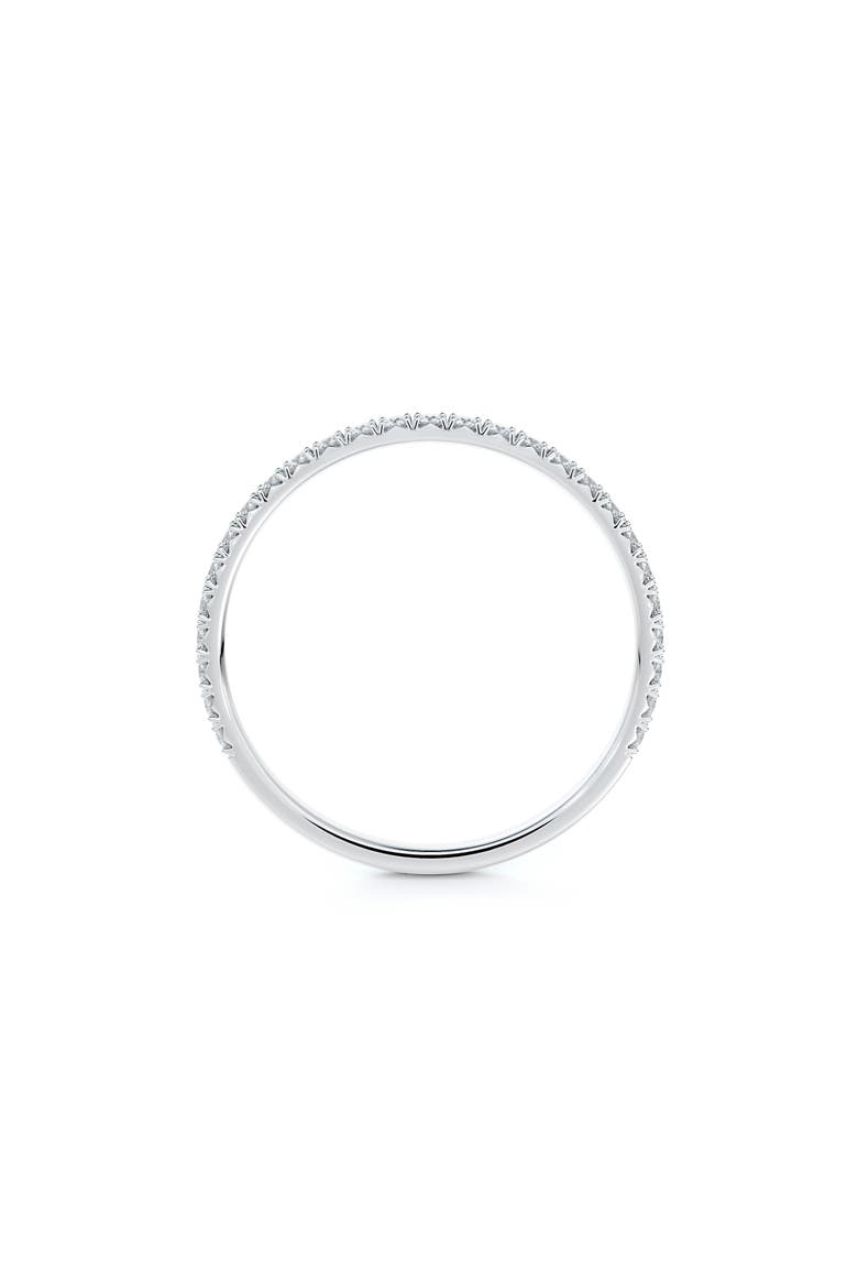 Engagement & Commitment French Pavé Diamond Band, Alternate, color, PLATINUM