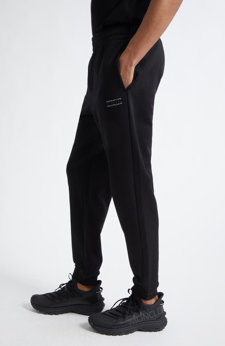 Moncler Cotton Joggers, Alternate, color, Black