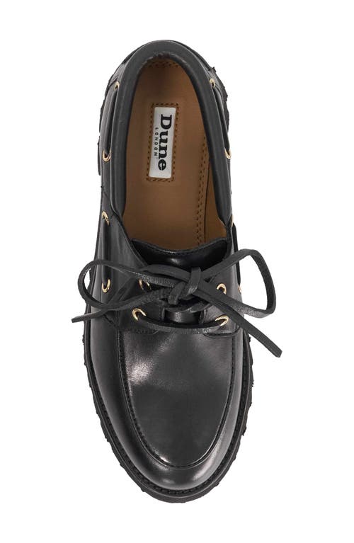 Dune London Griffyn Platform Loafer In Black