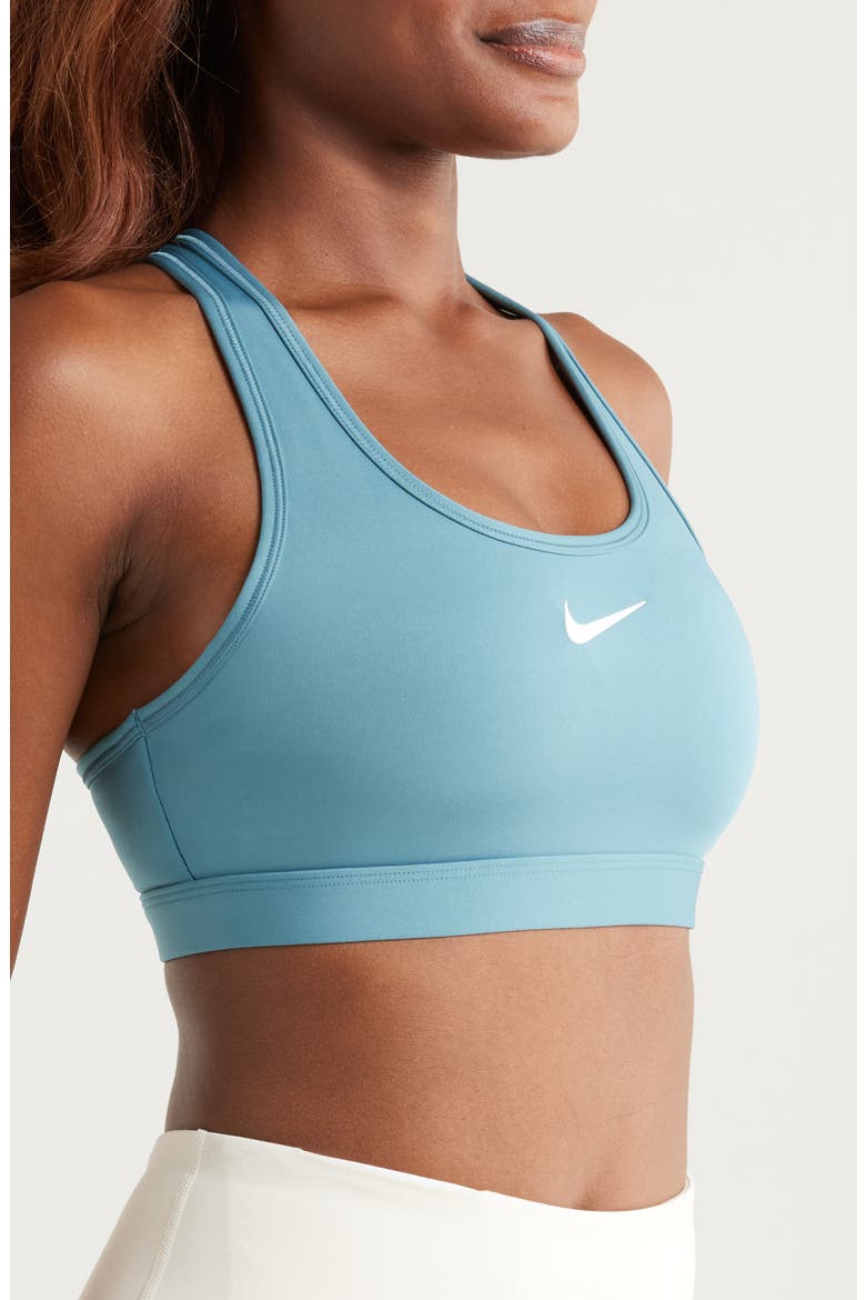 Dri-FIT Swoosh Medium Support Padded Sports Bra, Alternate, color, SMOKEY BLUE/ WHITE