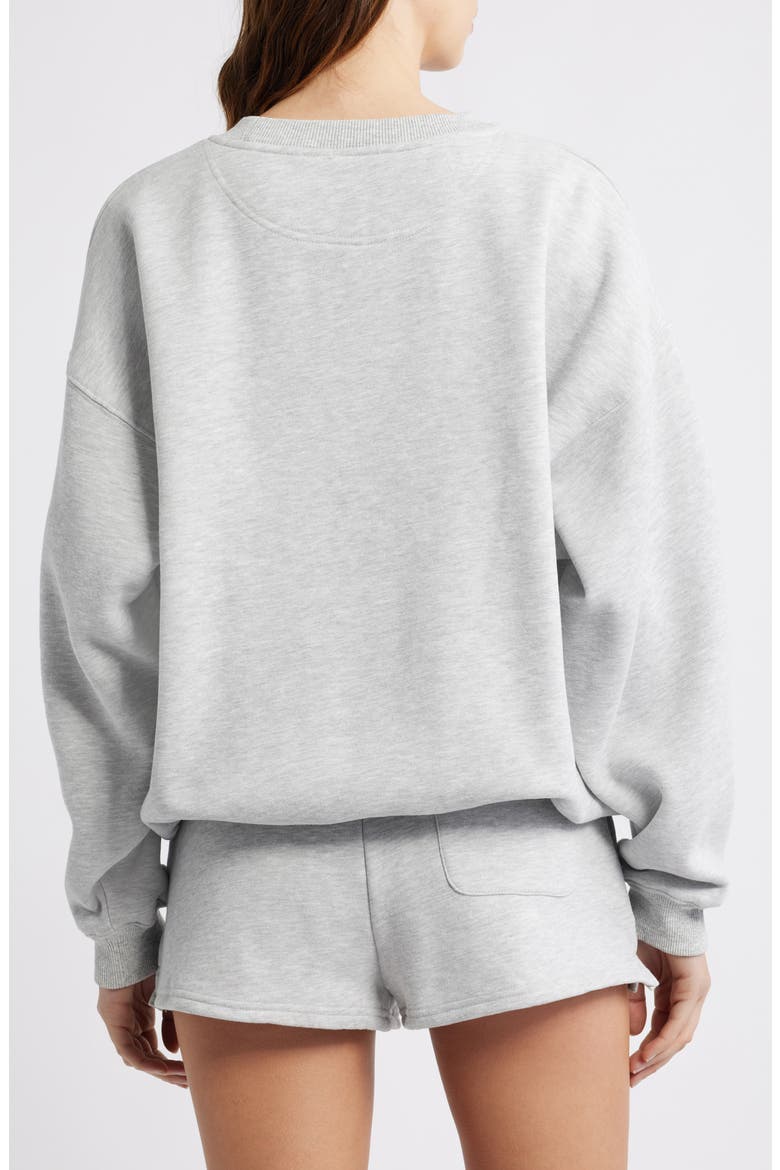 Logo Graphic Crewneck Sweatshirt, Alternate, color, GREY
