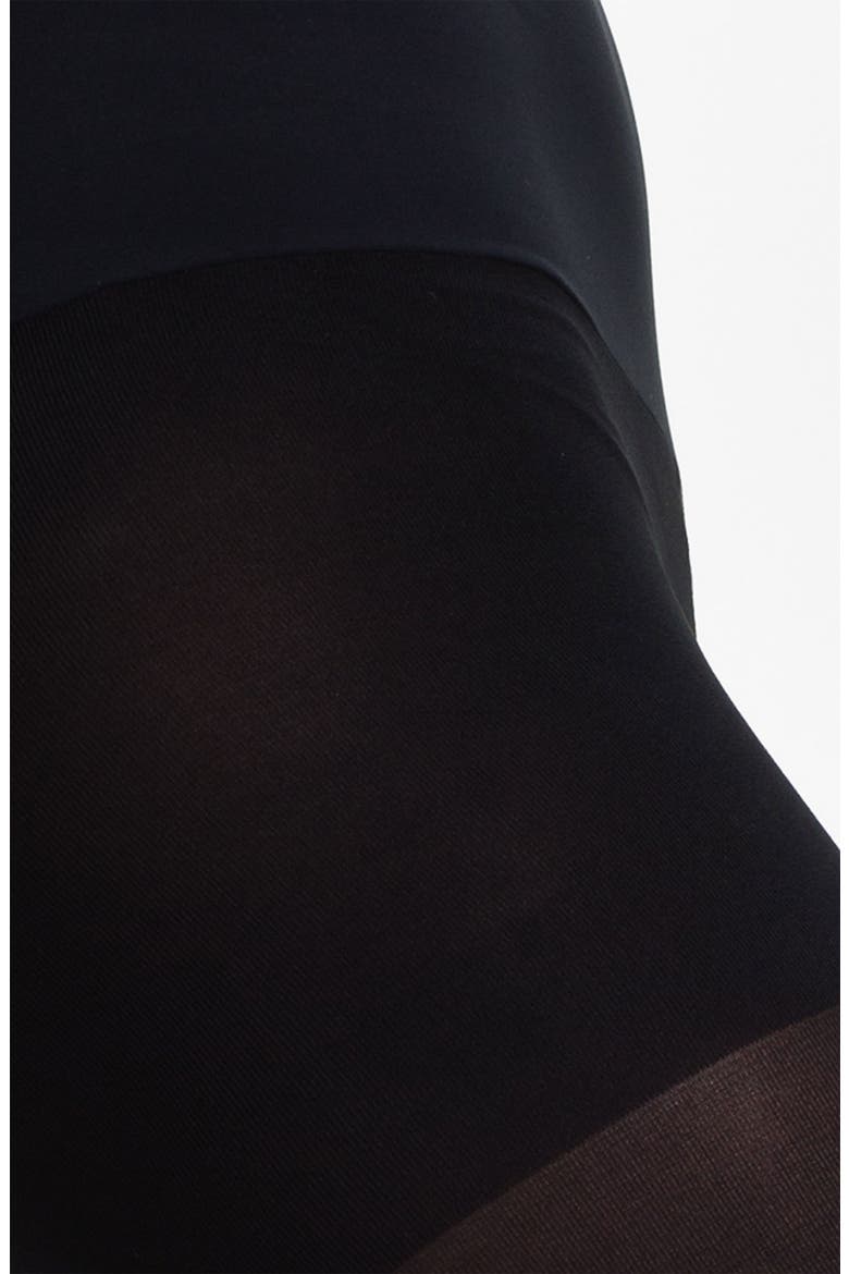 Ultimate Opaque Control Top Tights, Alternate, color, BLACK