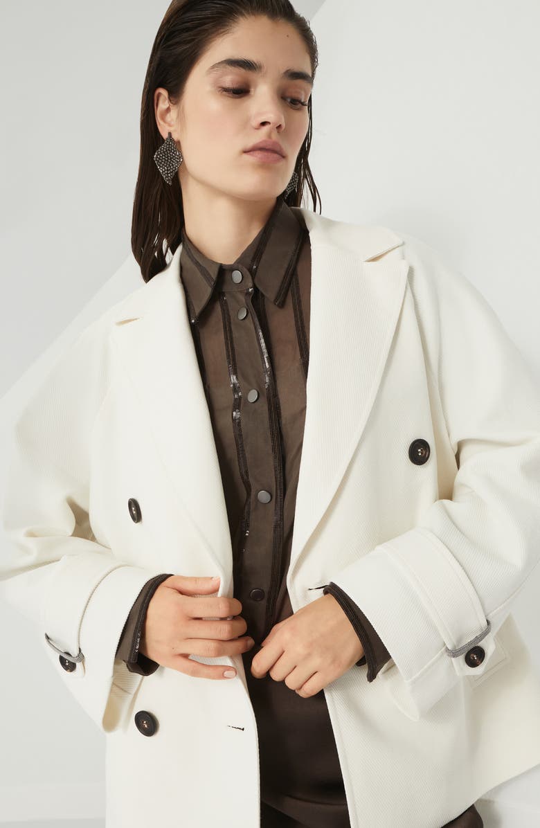 Brunello Cucinelli Cavalry caban jacket with monili, Alternate, color, 
