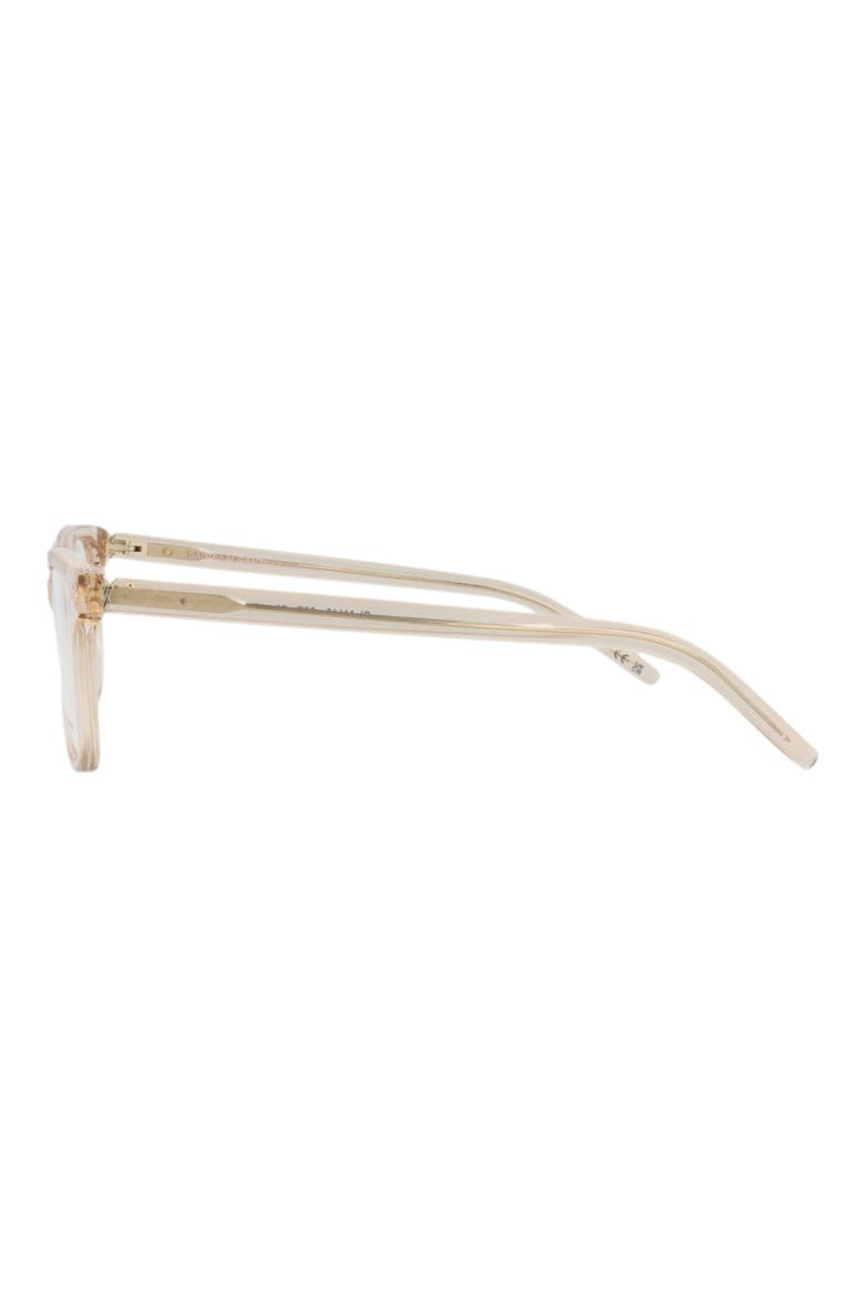 53mm Square Optical Frames, Alternate, color, NUDE NUDE TRANSPARENT