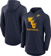 Nike Men's Nike Navy West Virginia Mountaineers Legacy Tri-Blend Dri-FIT Long Sleeve Hoodie T-Shirt
