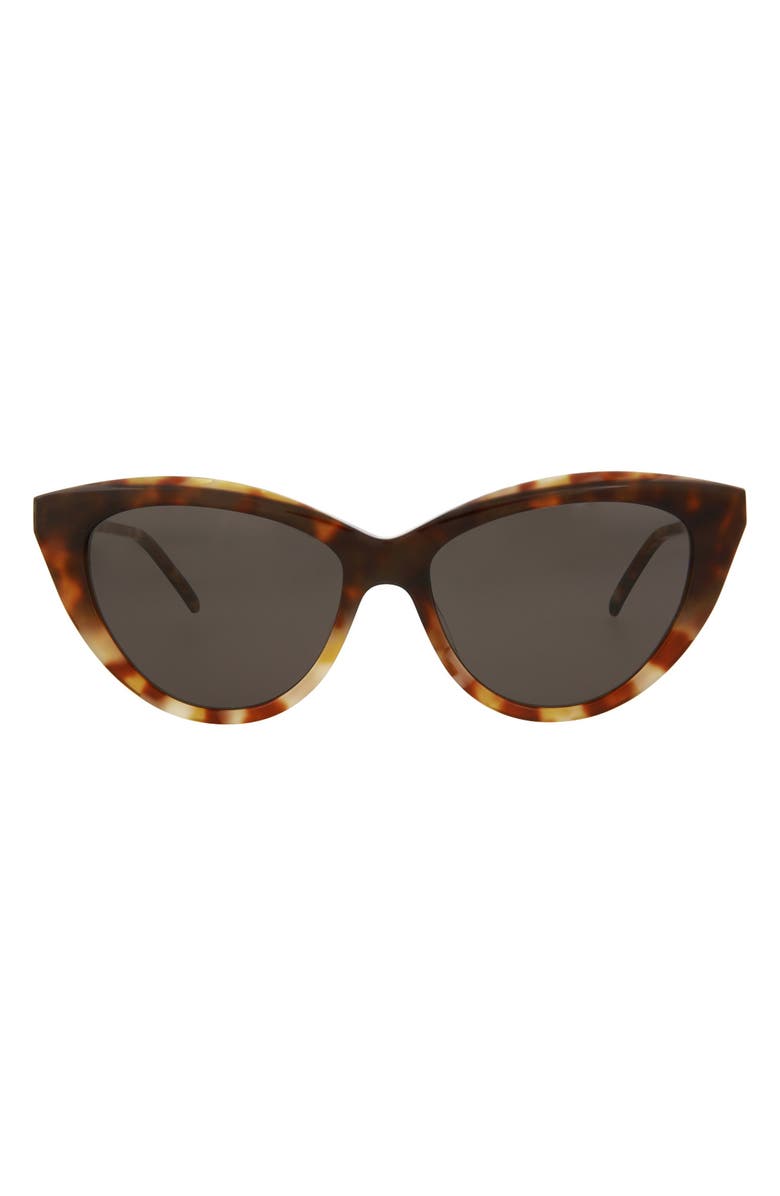 Saint Laurent 55mm Cat Eye Sunglasses, Main, color,