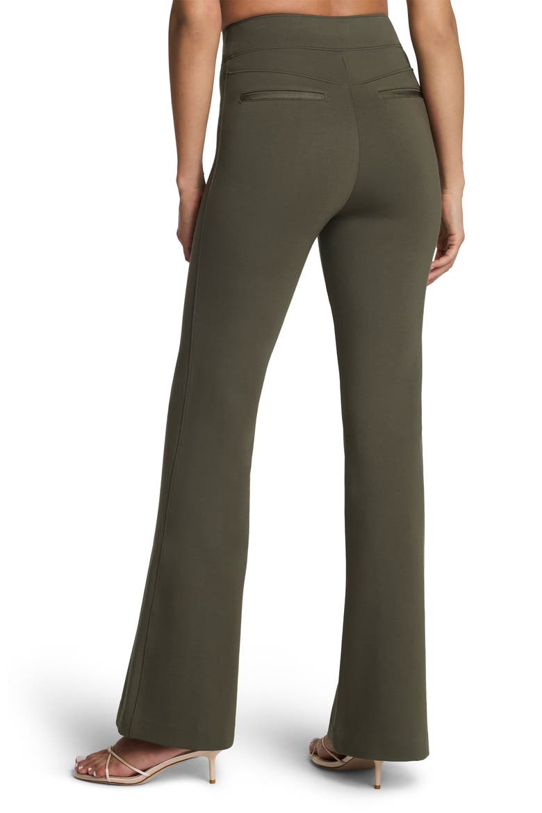 SPANXsmooth™ PerfectFit Ponte Flare Pants, Alternate, color, DARK PINE
