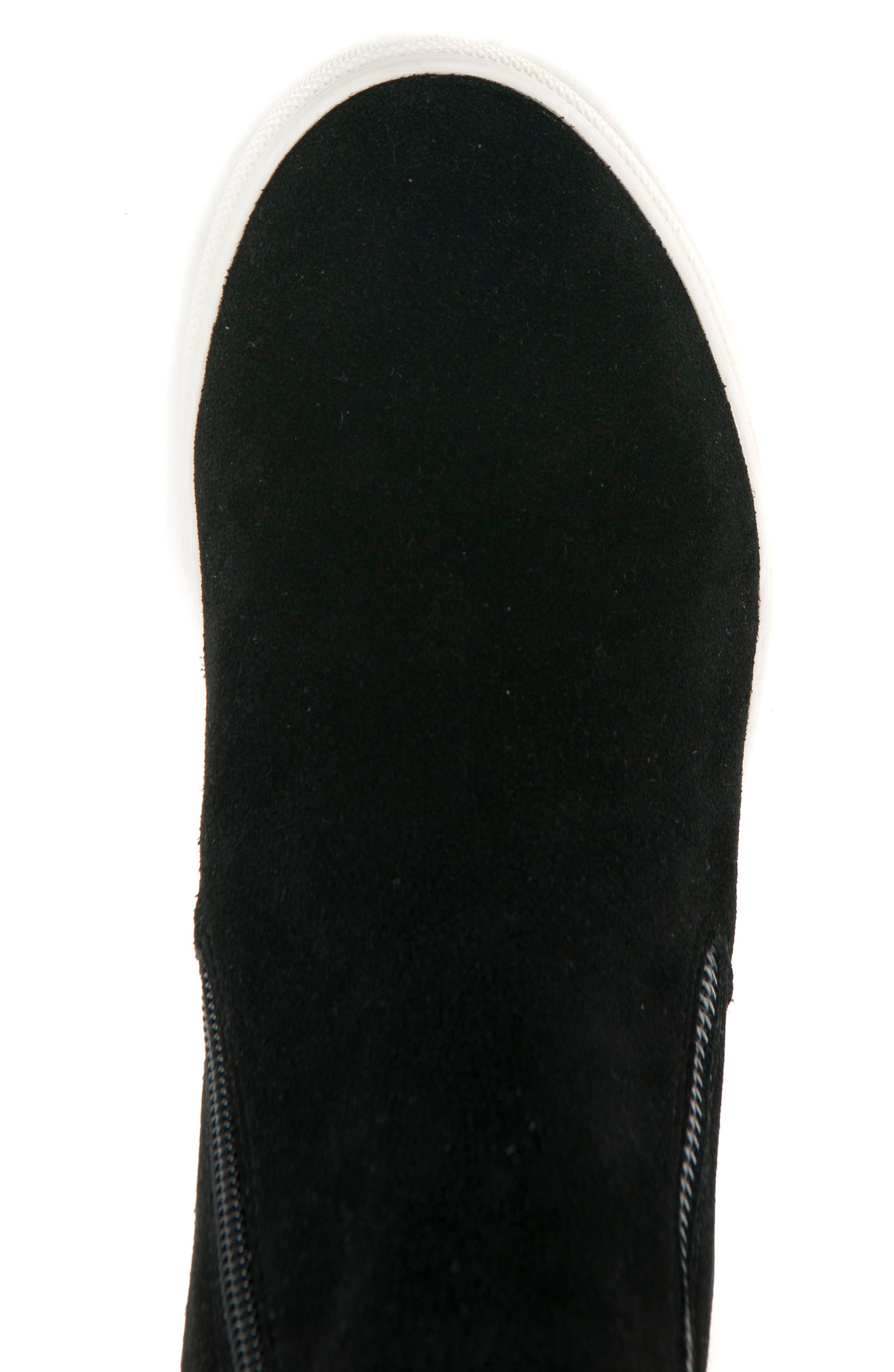 Giselle Waterproof Sneaker, Alternate, color, BLACK SUEDE
