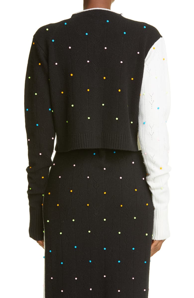 YanYan Rosie Extra Long Sleeve Lambswool Cardigan, Alternate, color, 