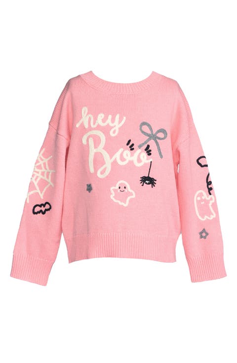 Kids' Hey Boo Cotton Blend Sweater (Little Kid)