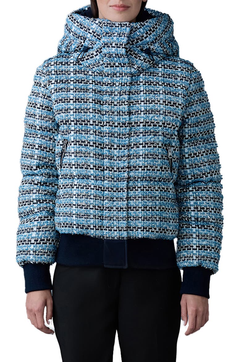 Shirley-TW 750 Fill Power Down Puffer Jacket, Main, color, SKY BLUE MULTI