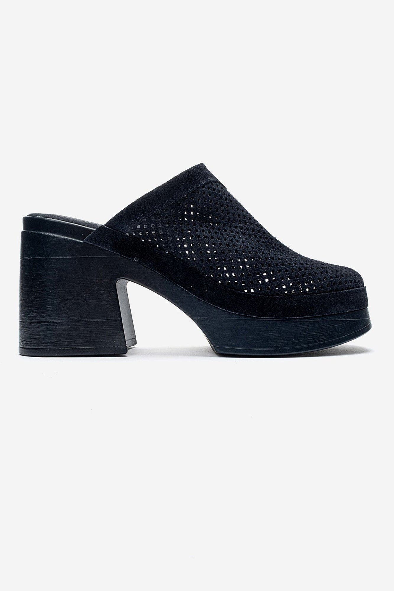 Dejas Leather Platform Block Heel Sandal, Alternate, color, Navy Suede