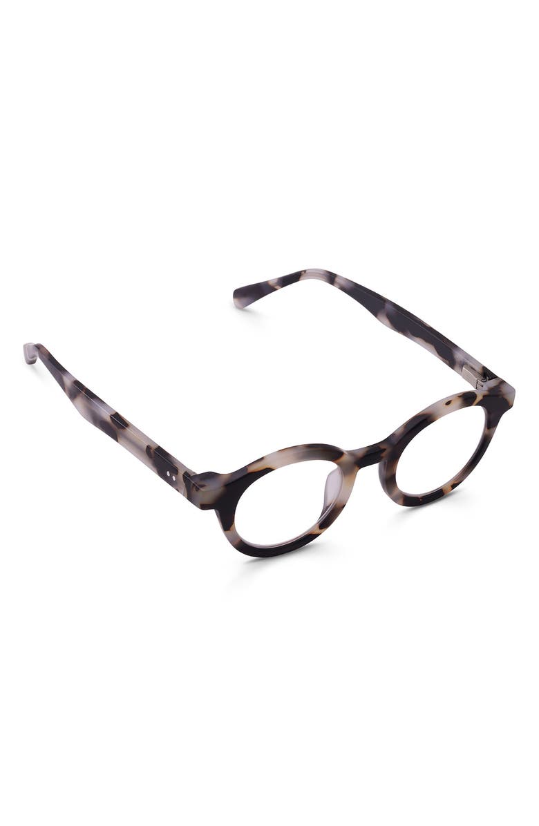 eyebobs TV Party 41mm Round Reading Glasses, Alternate, color, Matte Grey Tortoise