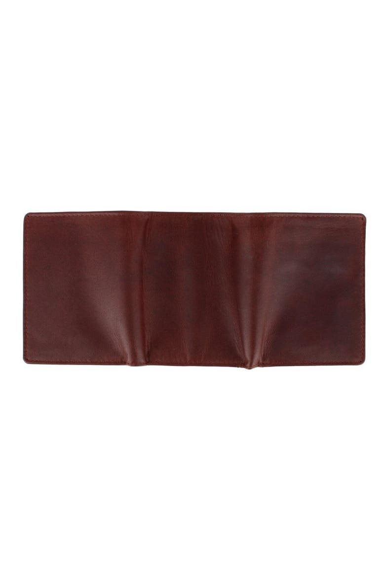 Tennyson Tri-Fold Genuine Leather Wallet with ID Window, Alternate, color, Brown