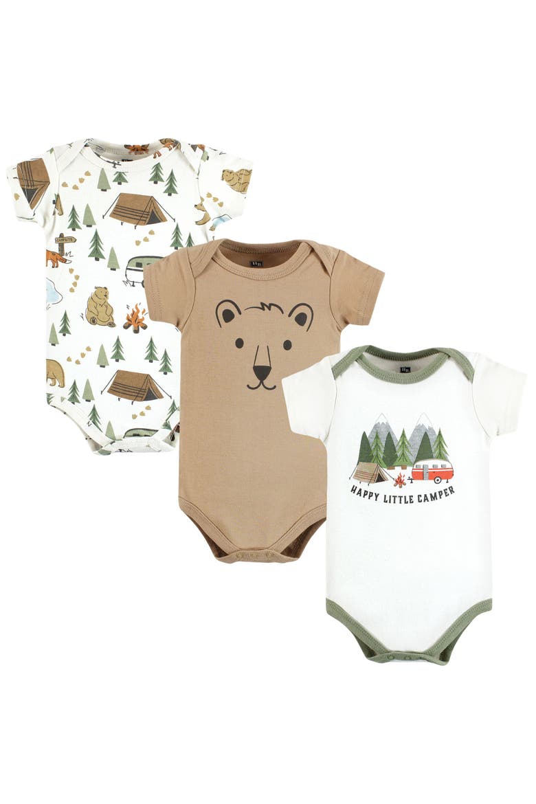 All-Season Cotton One-Piece Garment Set of 3, Main, color, Little Camper