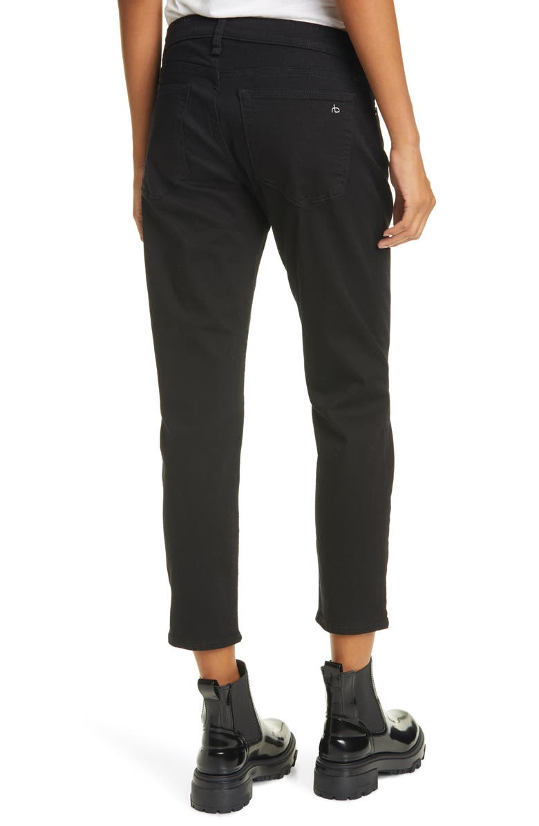 rag & bone Dre Slim Crop Boyfriend Jeans, Alternate, color, 