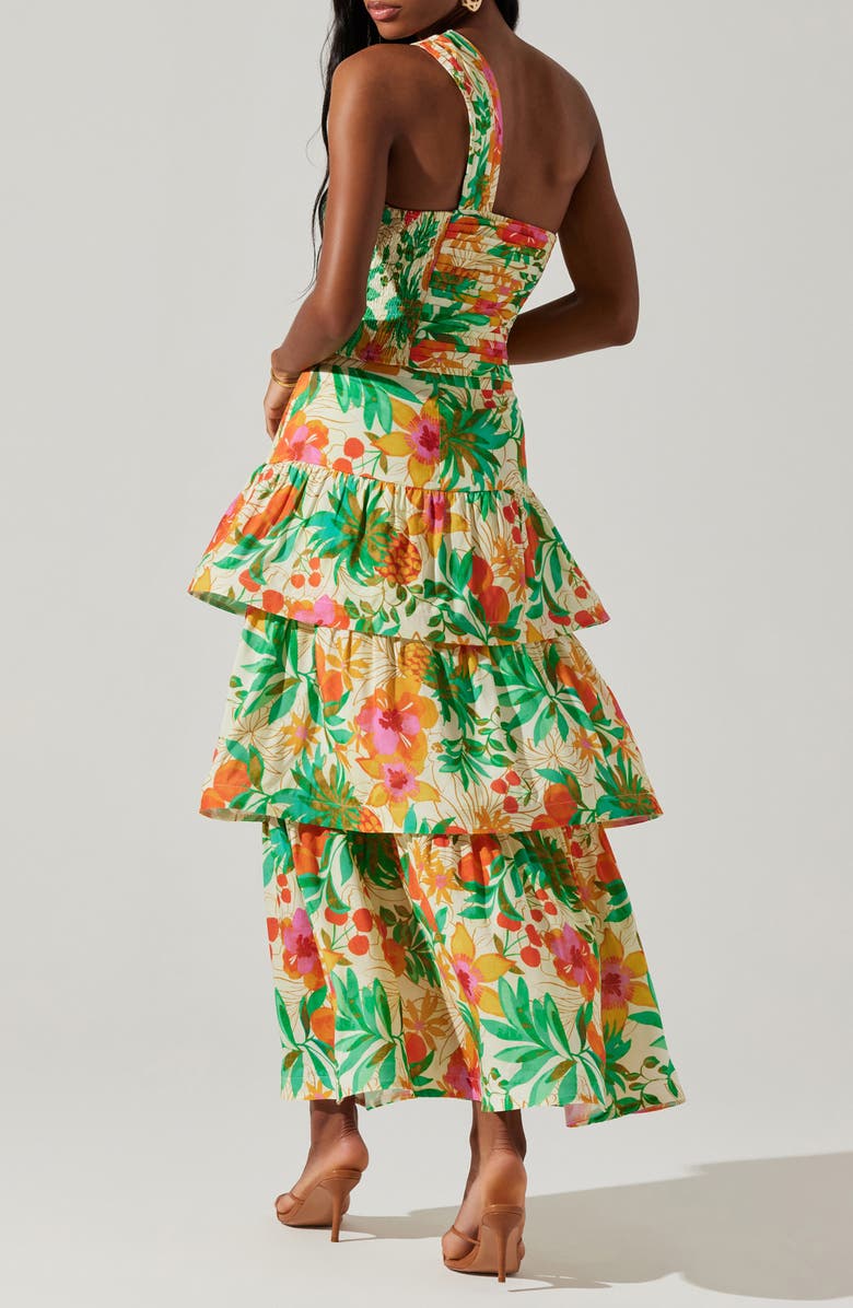 ASTR the Label Daya Floral Print Asymmetric Top, Alternate, color,