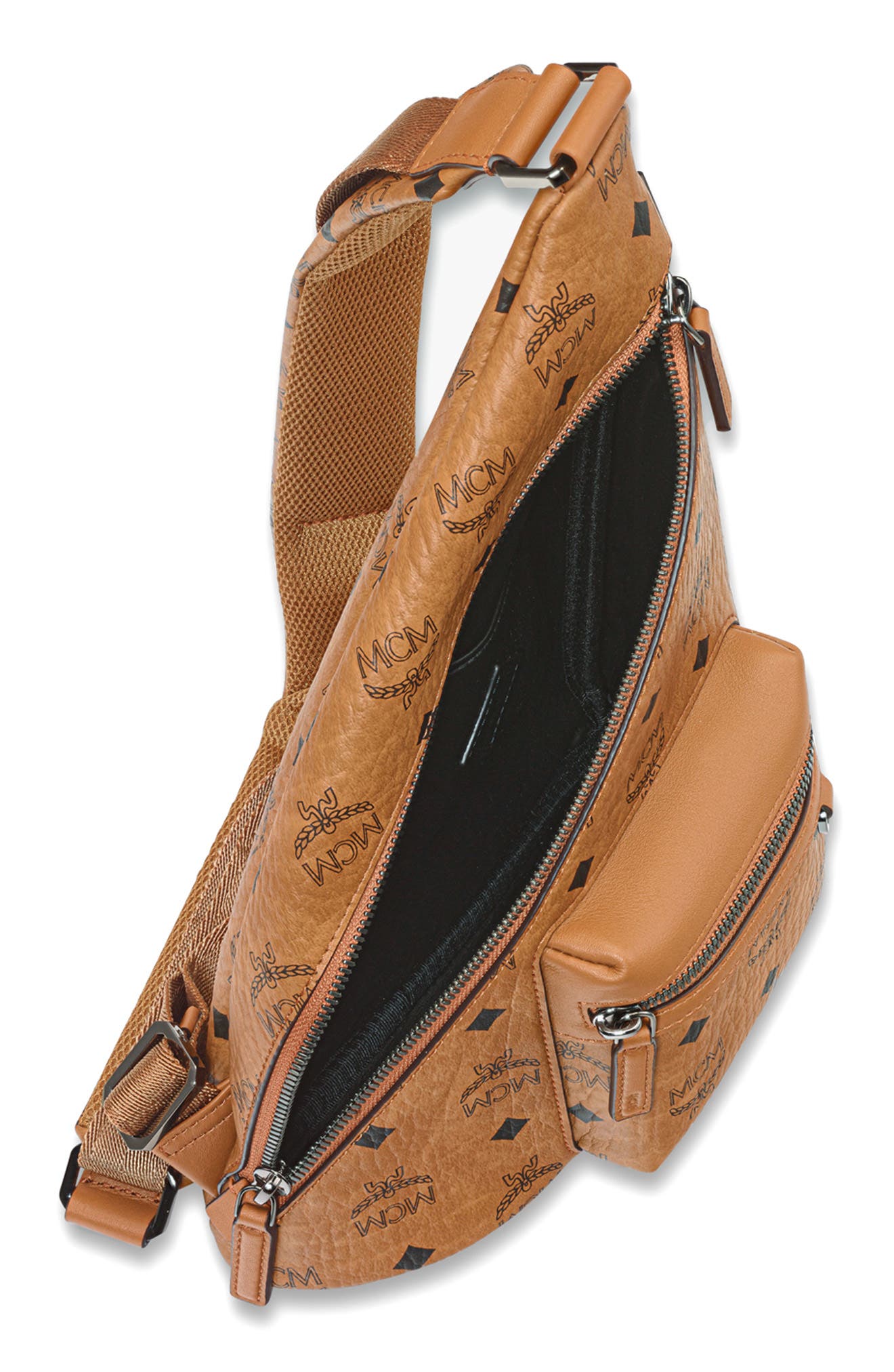 Aren Sling in Visetos, Alternate, color, COGNAC