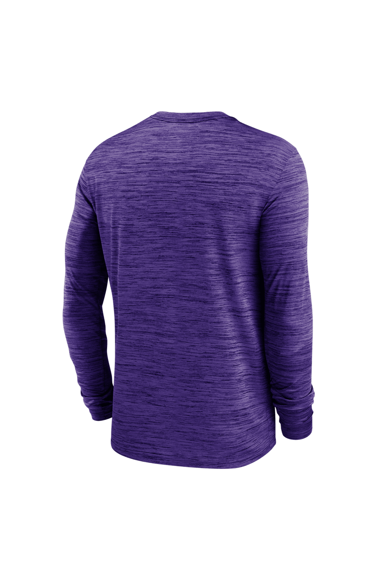 Nike Men's Nike Purple LSU Tigers Sideline Velocity Dri-FIT Long Sleeve T-Shirt, Alternate, color, Purple