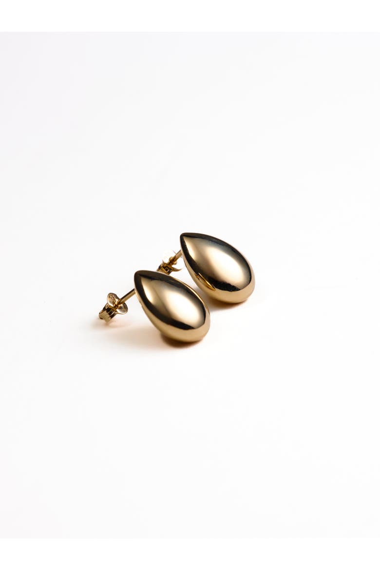 Hannah Teardrop Studs, Alternate, color, Recycled Gold Vermeil