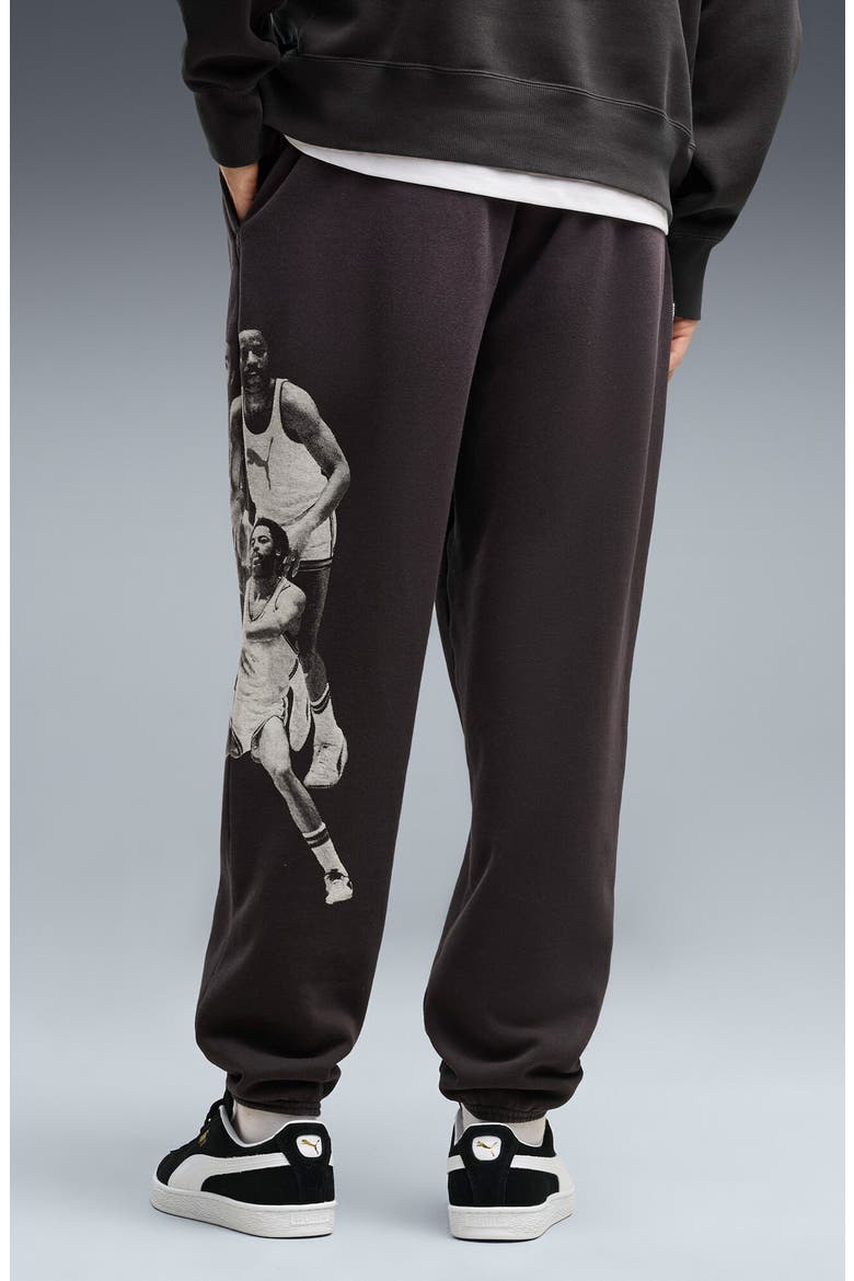 Memory Lane Fleece Sweatpants, Alternate, color, PUMA BLACK