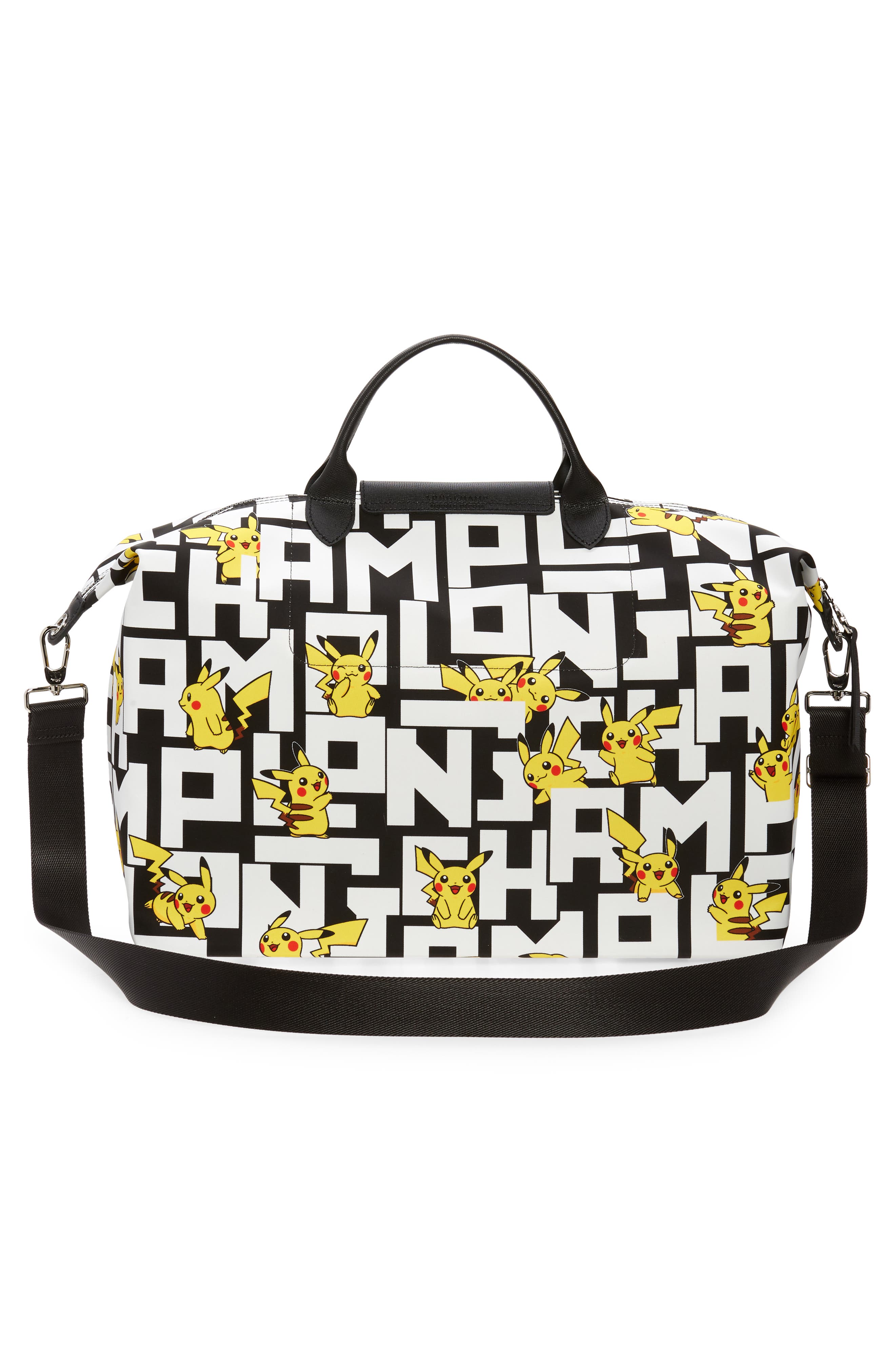 Longchamp x Pokémon Pikachu 18-Inch Travel Bag, Alternate, color, 