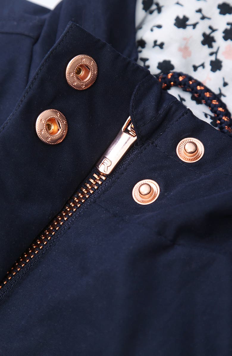 Rokka&Rolla Kids' Lightweight Rain Jacket Trench Coat, Alternate, color, Night Sky