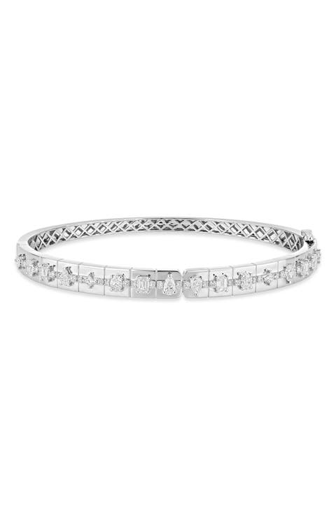 18K Gold Kiera Diamond Bangle Bracelet