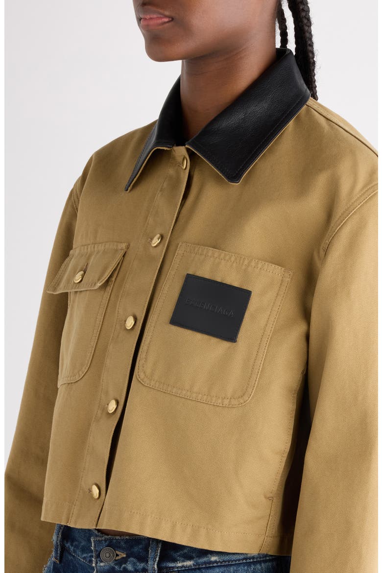 Crop Workwear Jacket, Alternate, color, 9501 SAND