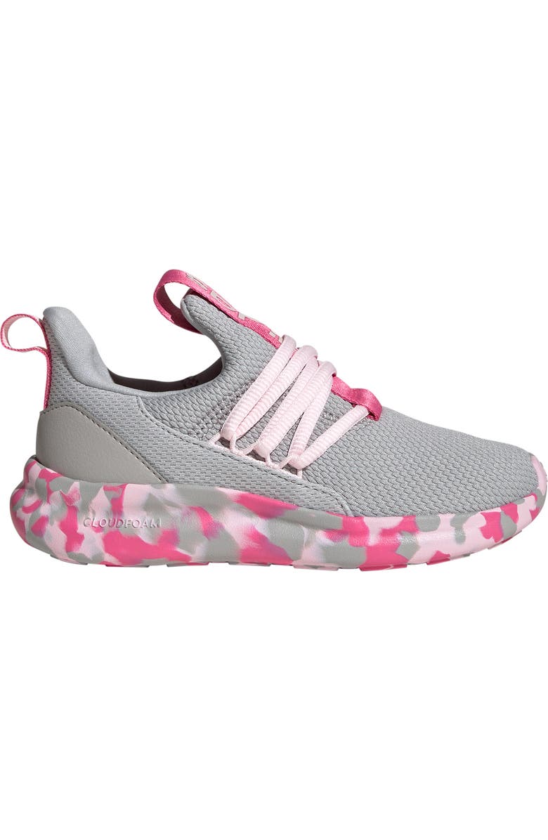 adidas Kids' Lite Racer Adapt 7.0 Slip-On Sneaker, Alternate, color, Magenta/ Grey/ Clear Pink