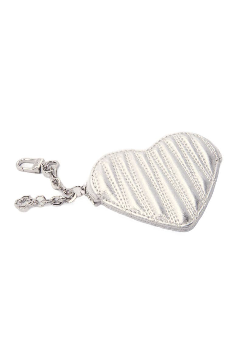 maje Quilted metallic heart purse, Alternate, color, 