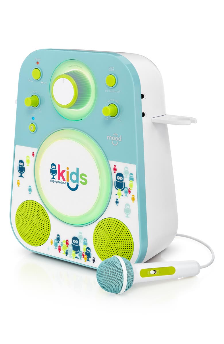 Singing Machine Kids Mood Karaoke System, Alternate, color, Blue Green