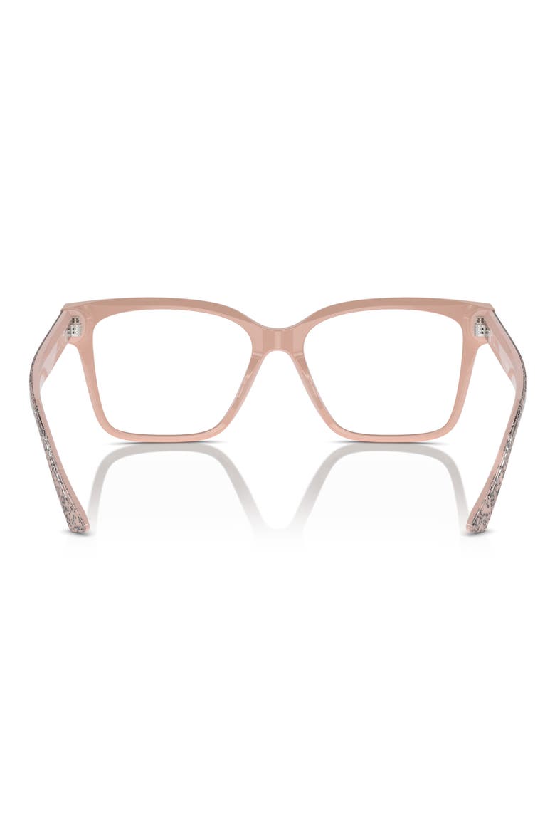 53mm Pillow Optical Glasses, Alternate, color, PINK / DEMO LENS