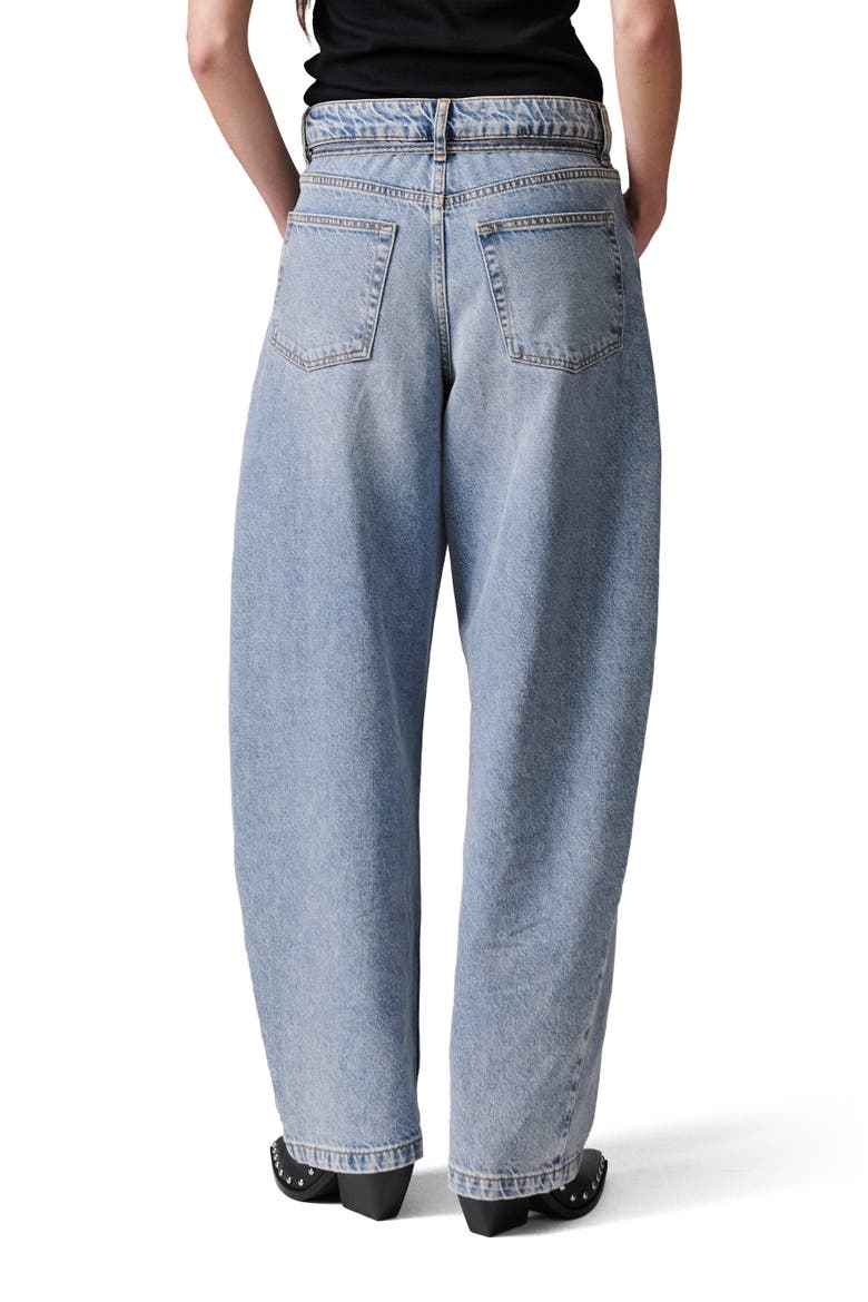 Blaire Barrel Leg Jeans, Alternate, color, Light Blue