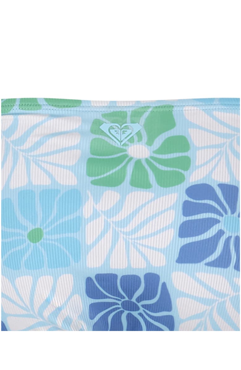 Roxy Kids' Floral Geo 2-Piece Bikini, Alternate, color, Turquoise Sea