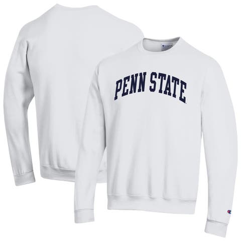 Men's Champion  White Penn State Nittany Lions Basic Arch Fleece Pullover Sweatshirt