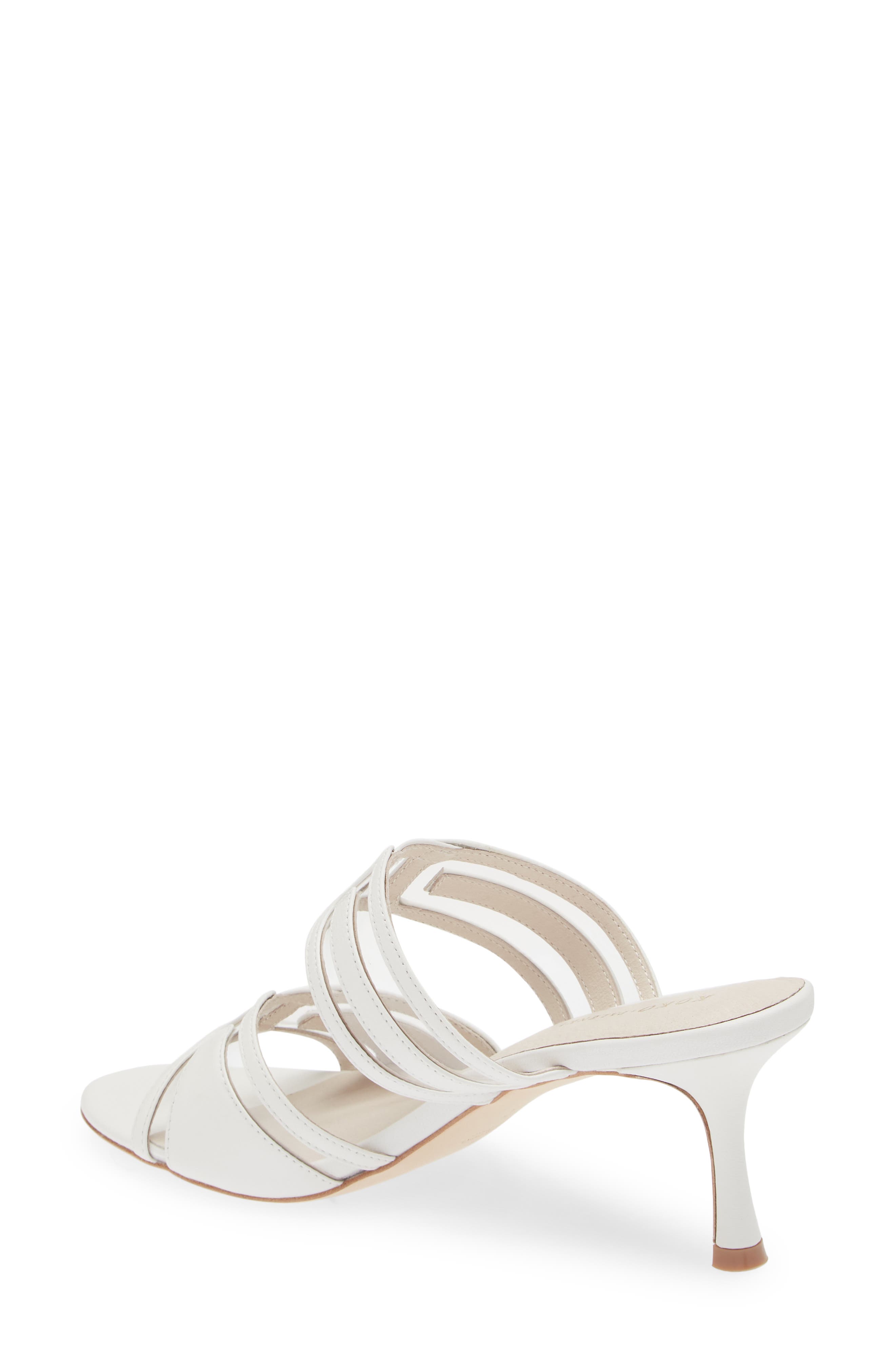 KOKO + PALENKI Maze Slide Sandal, Alternate, color, White Leather