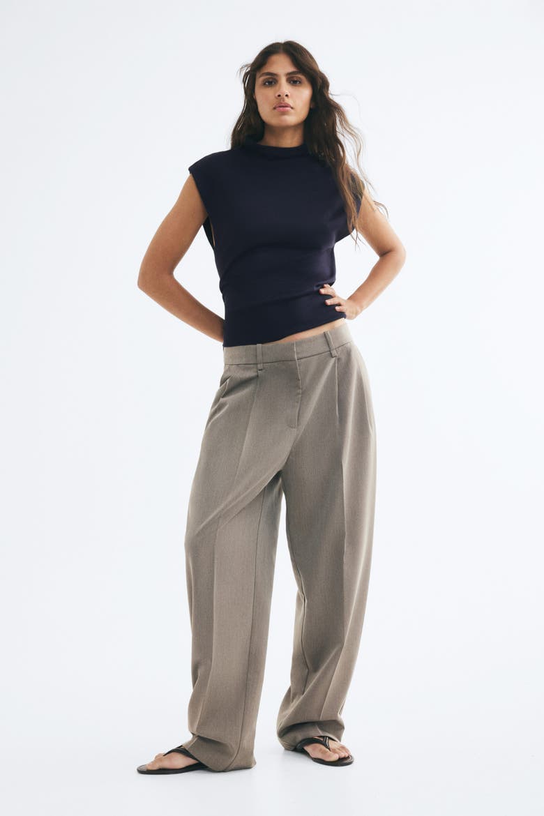 Mock Turtleneck Sweater Vest, Alternate, color, Navy blue