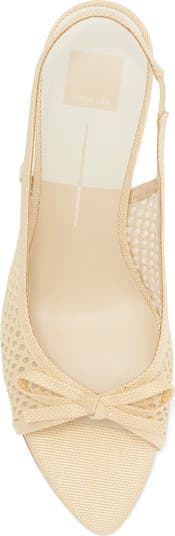 Misa Raffia Slingback Pump